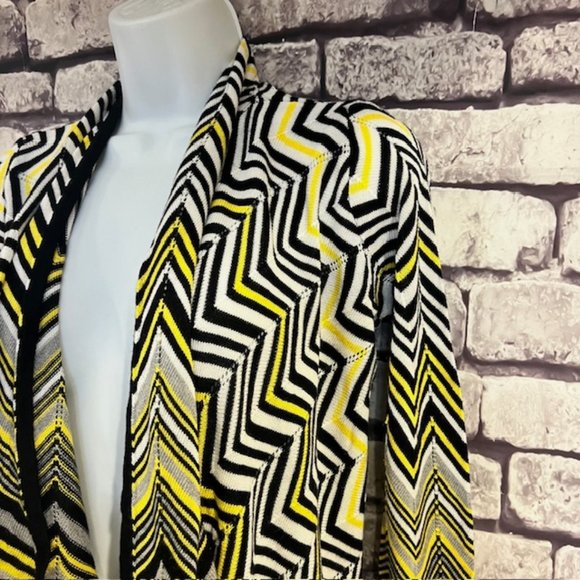 Cache No Close Shawl Front 3/4 Sleeve Sweater Size M - Picture 4 of 8